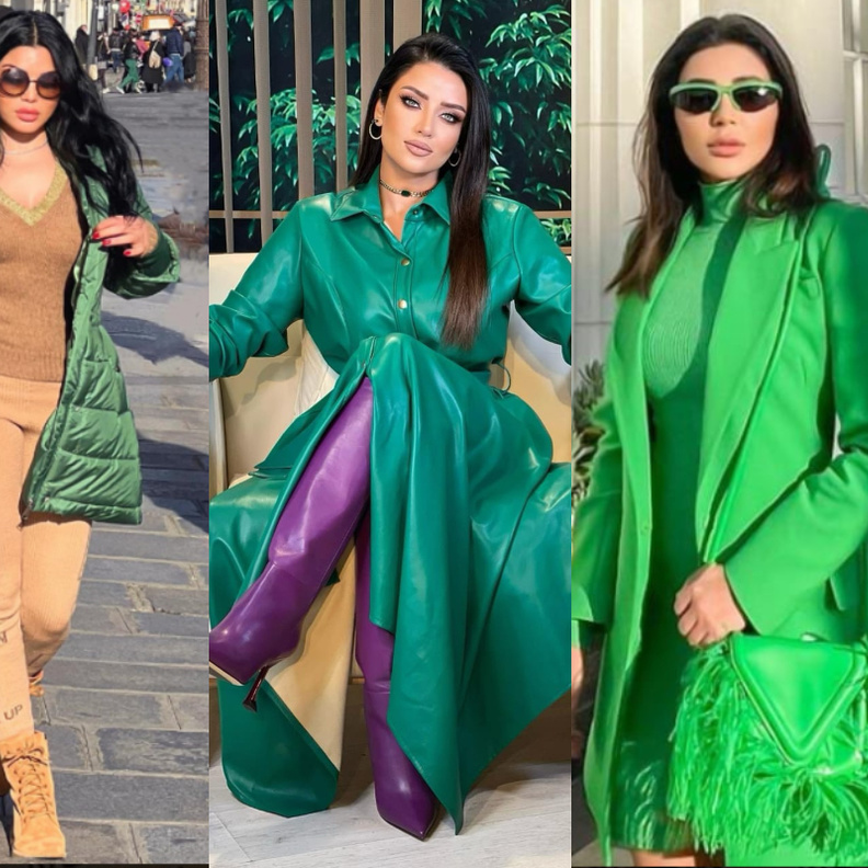 ويجز ليس الأول.. صور الجاكيت والبليزر الأخضر يكتسح ستايلات النجمات