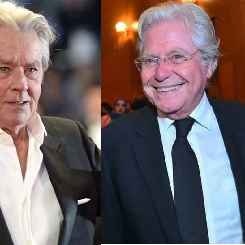 حسين فهمي وآلان ديلون