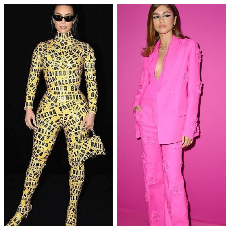 زندايا سفيرة دار فالنتينو ببدلة باللّون الزهري ساحرة