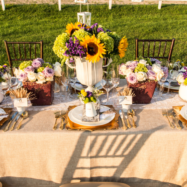 أفكار رائعة لقطع ديكور مركزية لطاولات الزفاف المصنوعة باليد