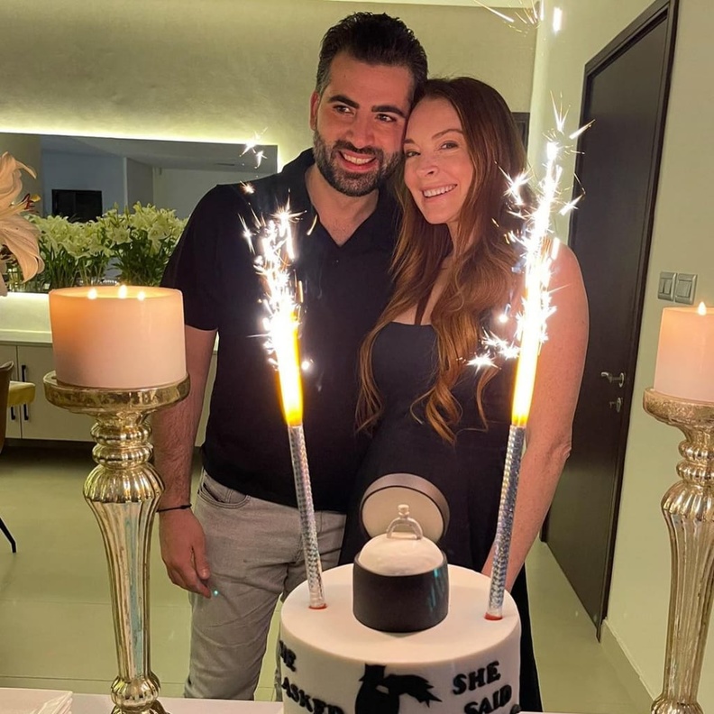 ليندسي لوهان وبدر شماس