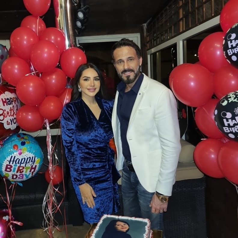 يوسف الشريف وزوجته