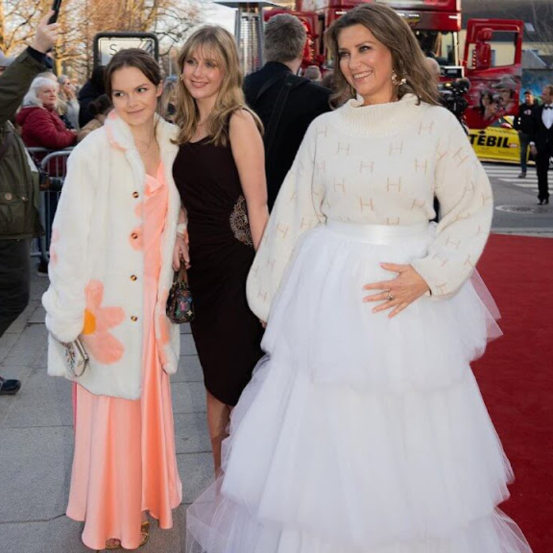 الأميرة مارثا لويز في العرض الأول لفيلم Lange Flate Ballær