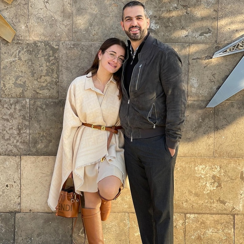 شام الذهبي وزوجها 