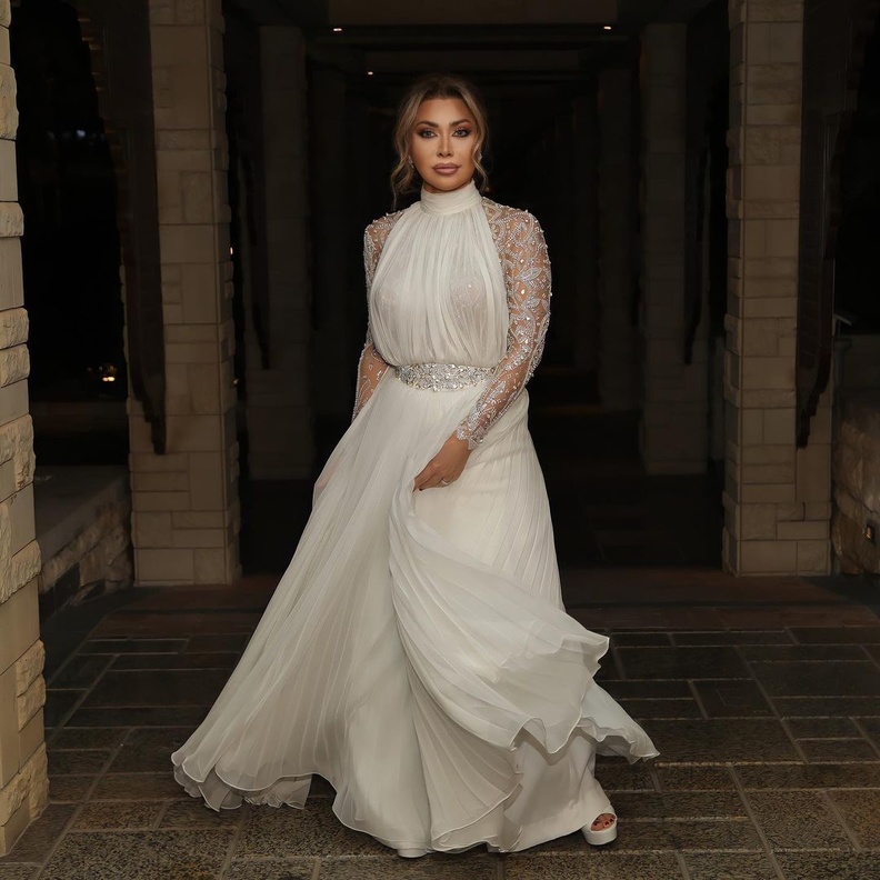 اطلالة مثالية للعروس لعيد الفطر من وحي نوال الزغبي من دار أزياء labourjoisie لابورجوازي