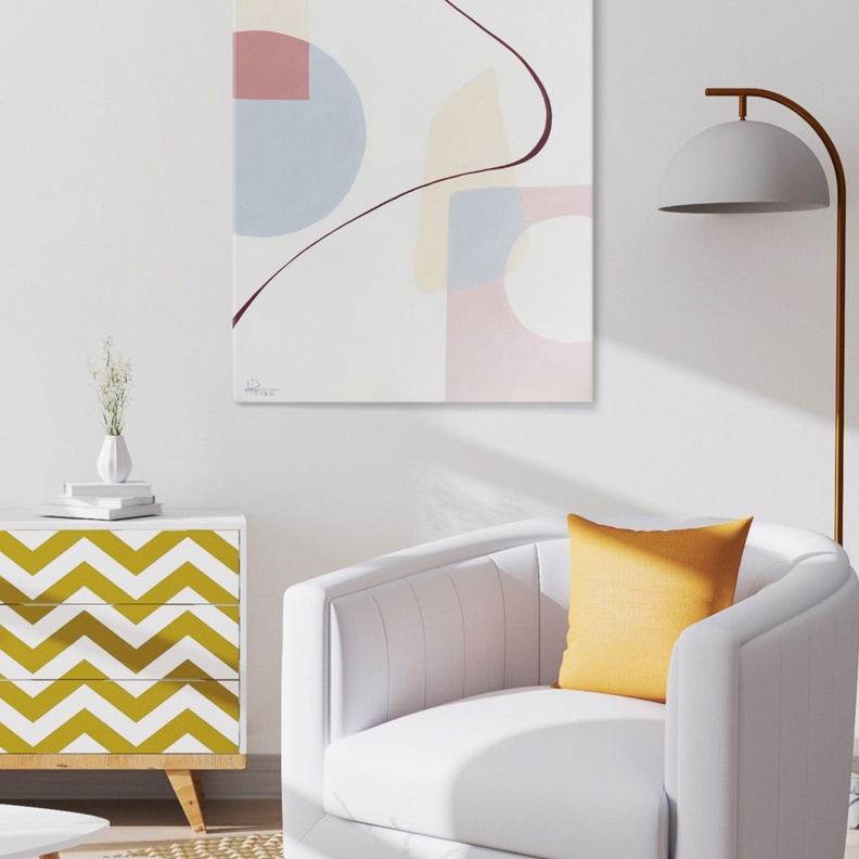 تصميم أثاث بنقشات هندسية