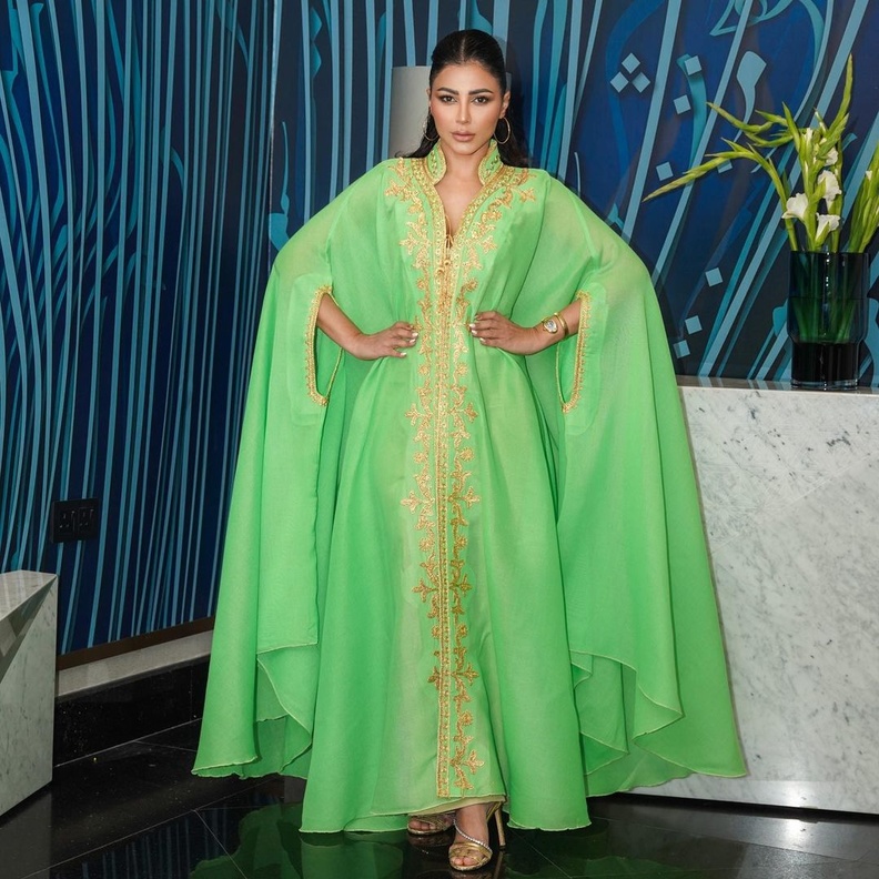 قفاطين مميزة للعروس لأمسيات رمضان 2022 من وحي النجمات