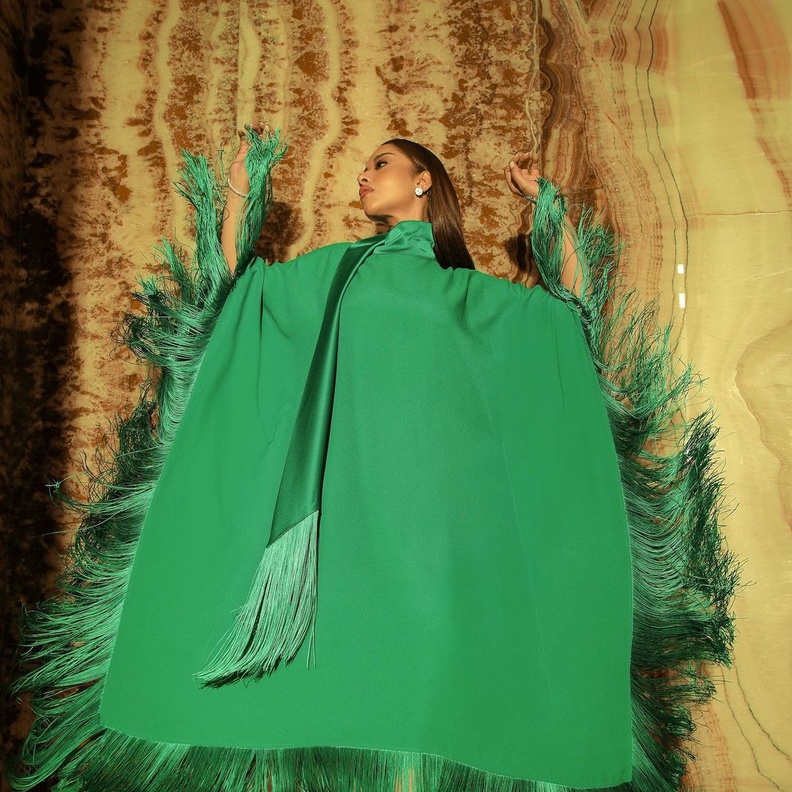 بلقيس في إطلالة رمضانية بتصميم الشراشيب