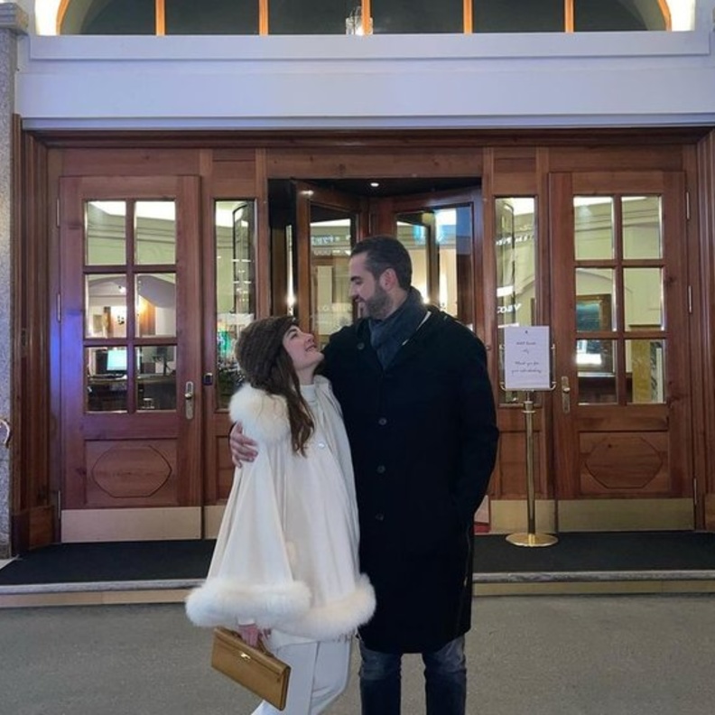 شام الذهبي وزوجها