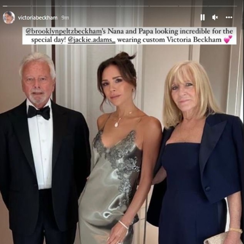 فيكتوريا بيكهام تزينت في حفل زفاف ابنها بقلادة ماسية بقيمة 2 مليون جنيه إسترليني