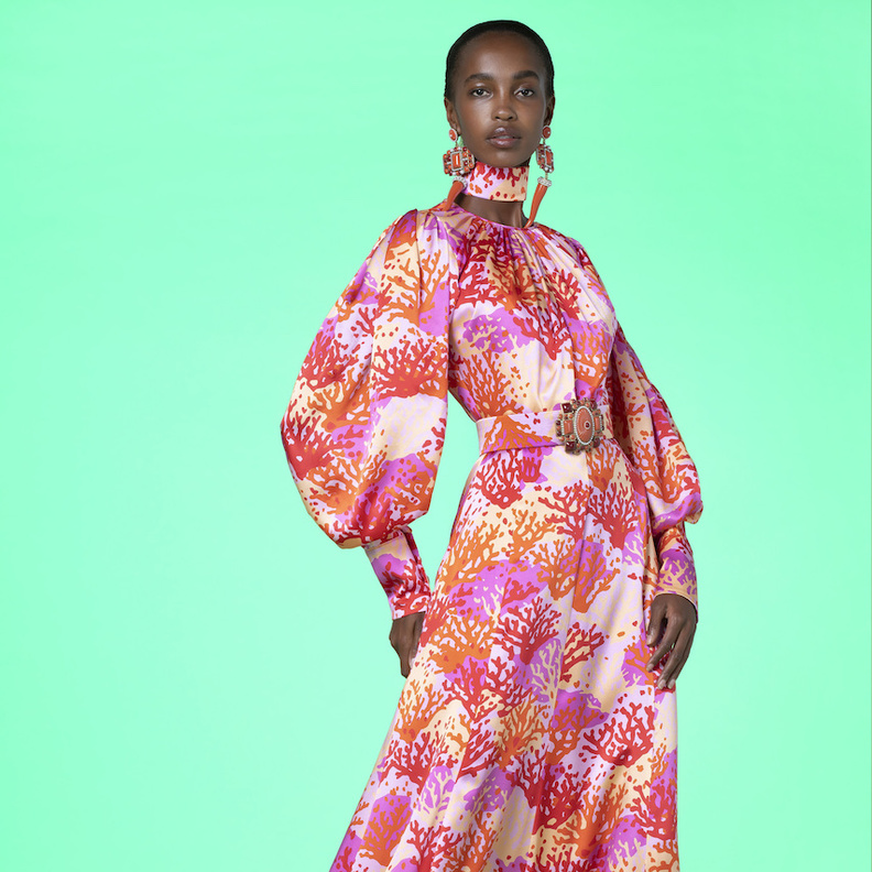 فساتين أكمام طويلة لمناسبات رمضان 2022