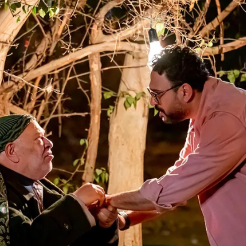 أكرم حسني وصلاح عبد الله من مسلسل مكتوب عليا