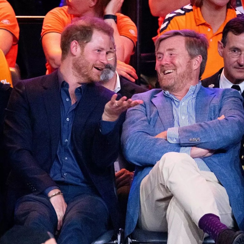 الأمير هاري يقابل ملك هولندا في دورة ألعاب انفيكتس