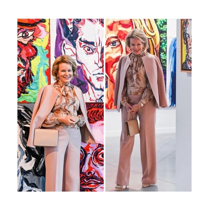 الملكة ماتيلد تزور معرض تشارلز شيمكوفيتش في لييج