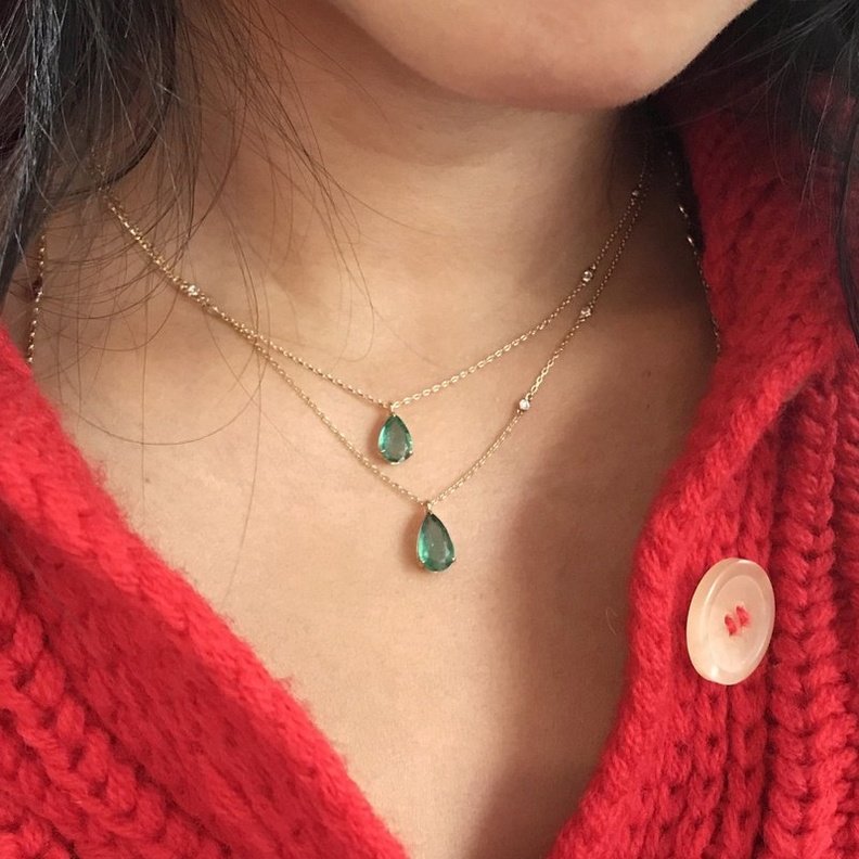 أجمل تصاميم مجوهرات الزمرد حجر لهدايا مولودات شهر مايو