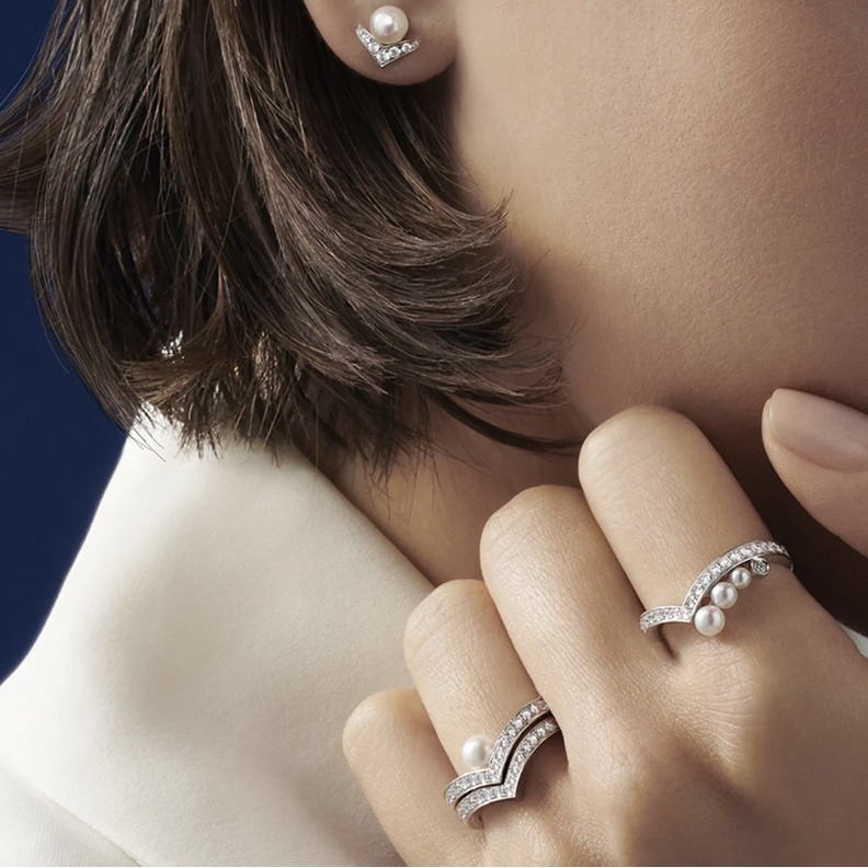 أقراط ماسية من شوميه Chaumet