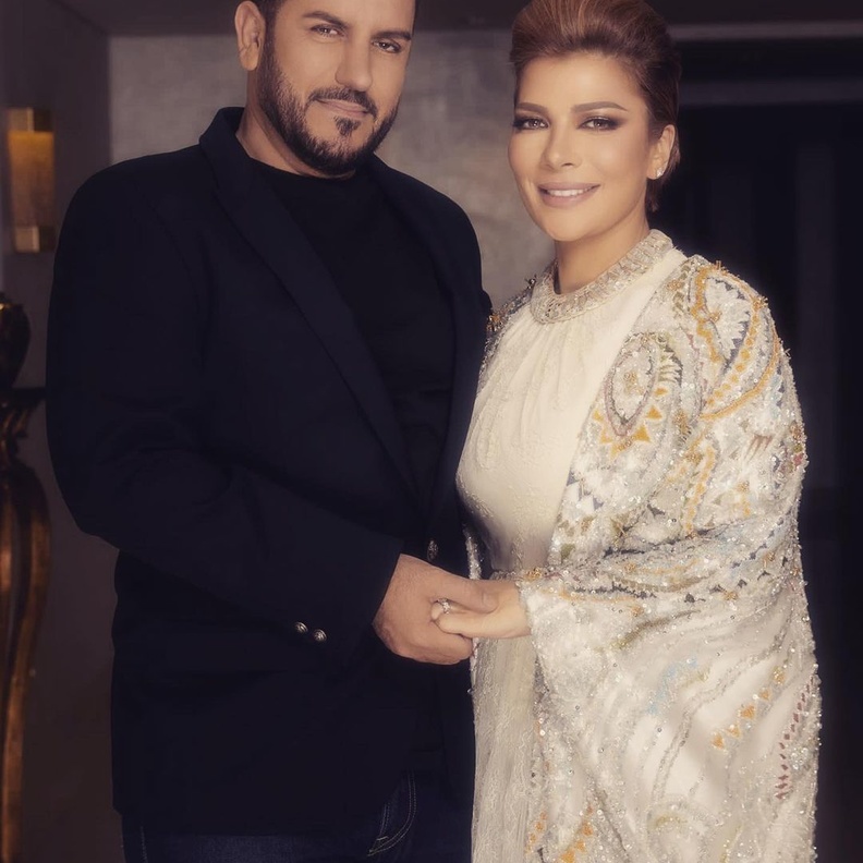 اصالة نصري وفائق حسن طاردتهما شائعة الطلاق مؤخرا- انستغرام اصالة