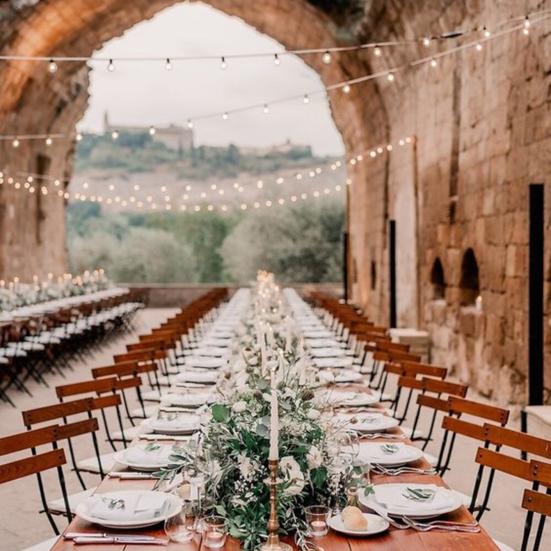 ديكور زفافك بلمسات إيطالية بين أحضان الطبيعة