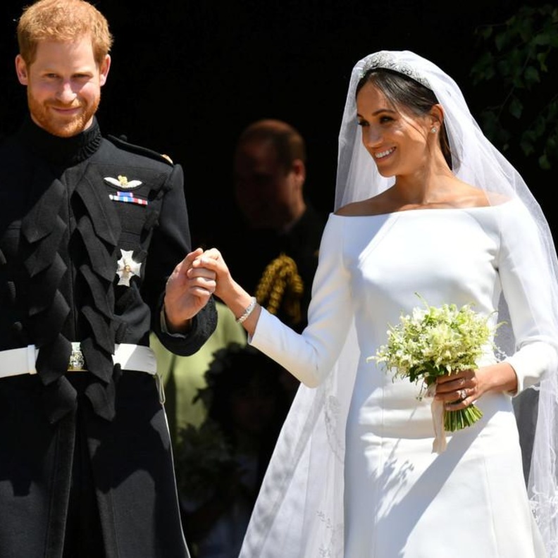 الأمير هاري وميغان ماركل في يوم زفافهما
