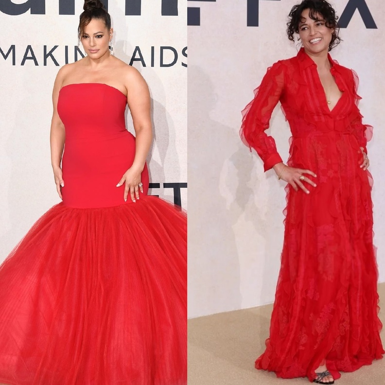 النجمات باللون الاحمر في مهرجان كان 