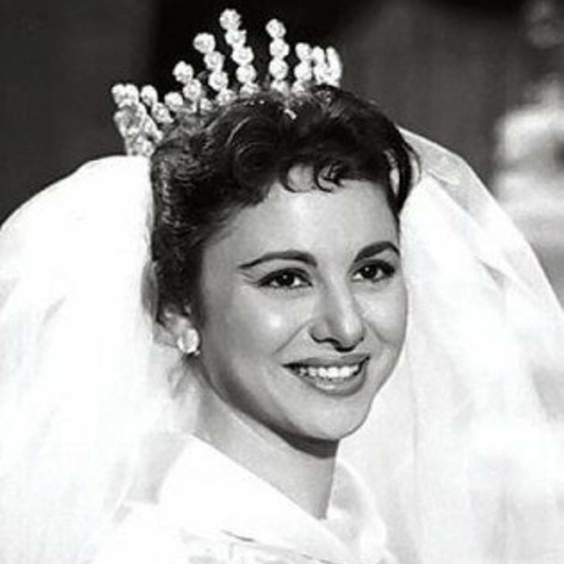 فاتن حمامة في يوم زفافها