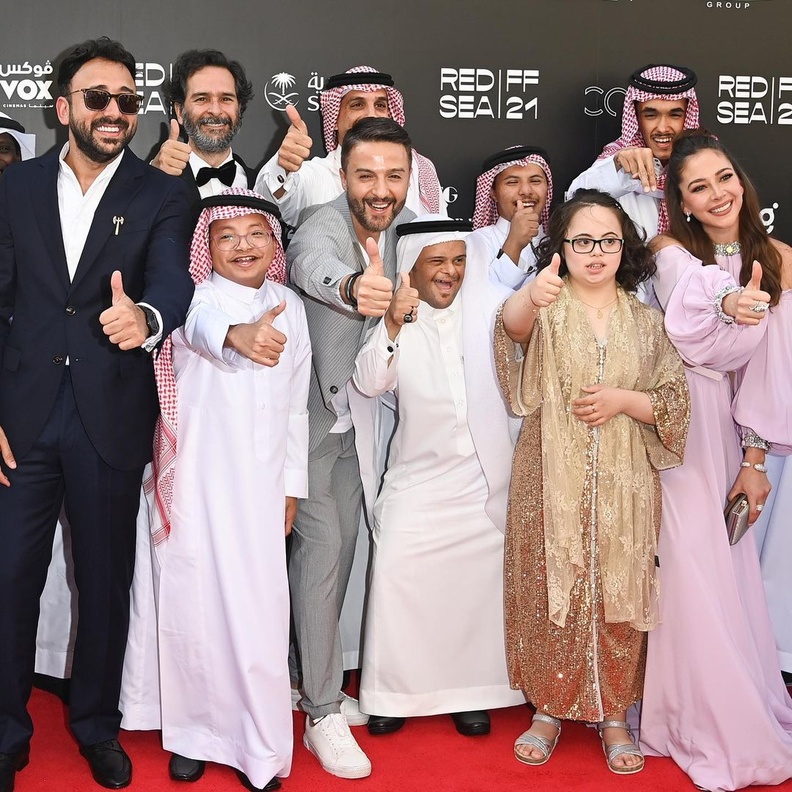 نجوم الفيلم السعودي "أبطال" 