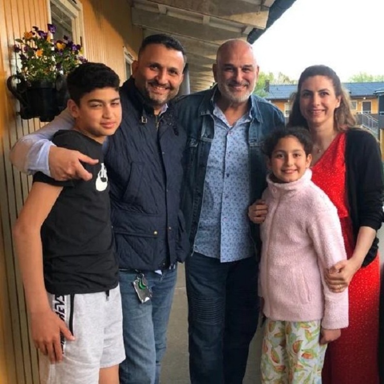 جمال سليمان وأسرته