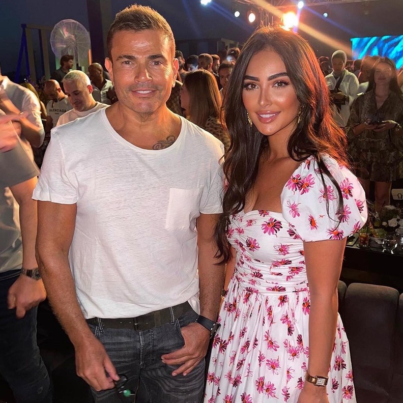 عمرو دياب ونور الغندور