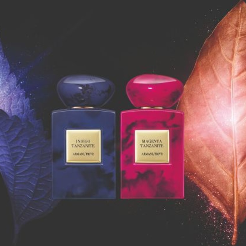 Armani Privé يطلق عطري INDIGO TANZANITE و MAGENTA TANZANITE  للإشادة بالألوان المذهلة لأفريقيا