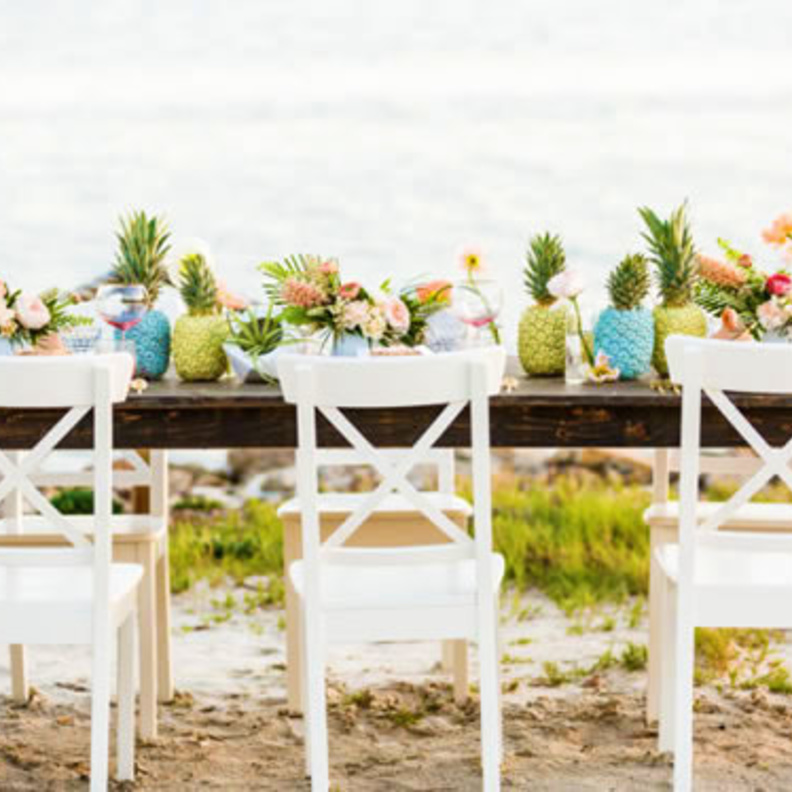 أفكار رائعة واستثنائية لديكور حفلات الزفاف الشاطئية