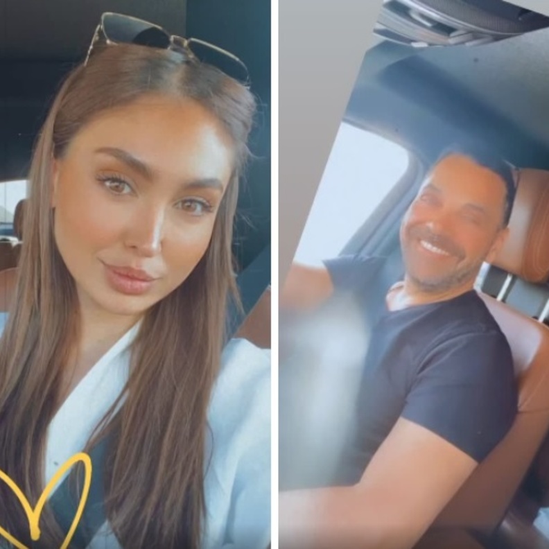 ارق العريان ونيكول سعفان بأول ظهور علني لهم