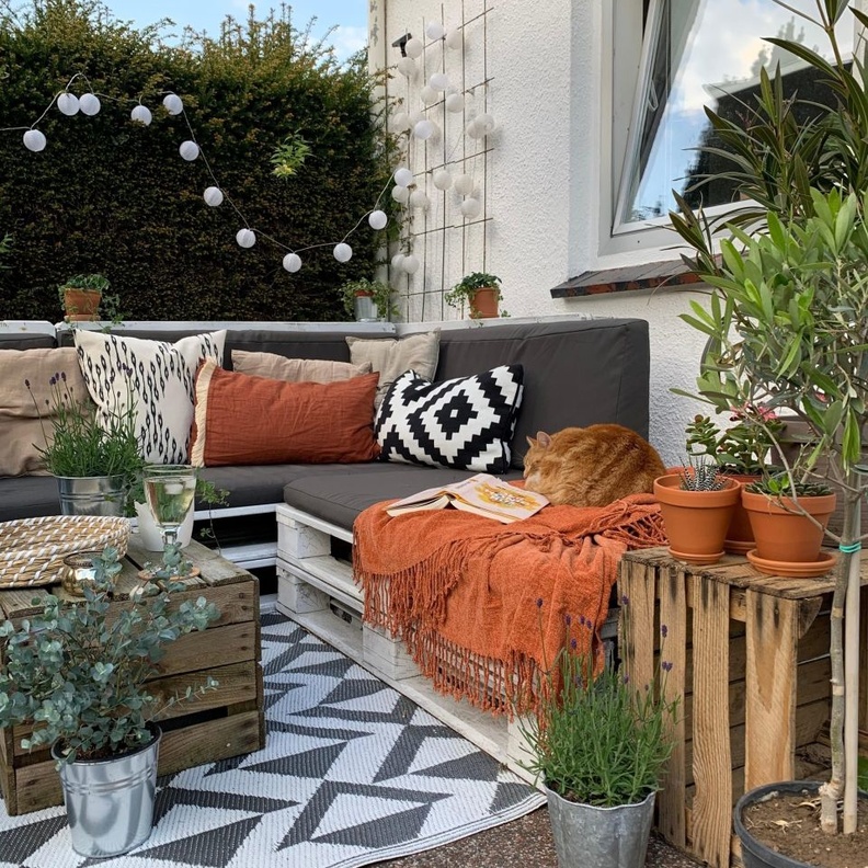 ديكورات جلسات خارجية بأسلوب بوهيمي ممتع وجذاب