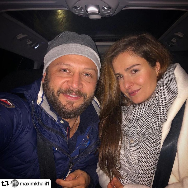 سوسن ارشيد مع مكسم خليل- انستغرام سوسن