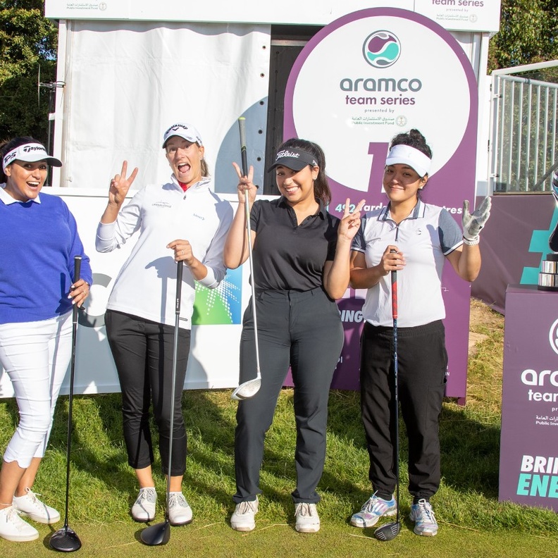 اللاعبات السعوديات يحصدن المركز الثالث في منافسات ProAm ضمن سلسلة أرامكو للفرق في لندن