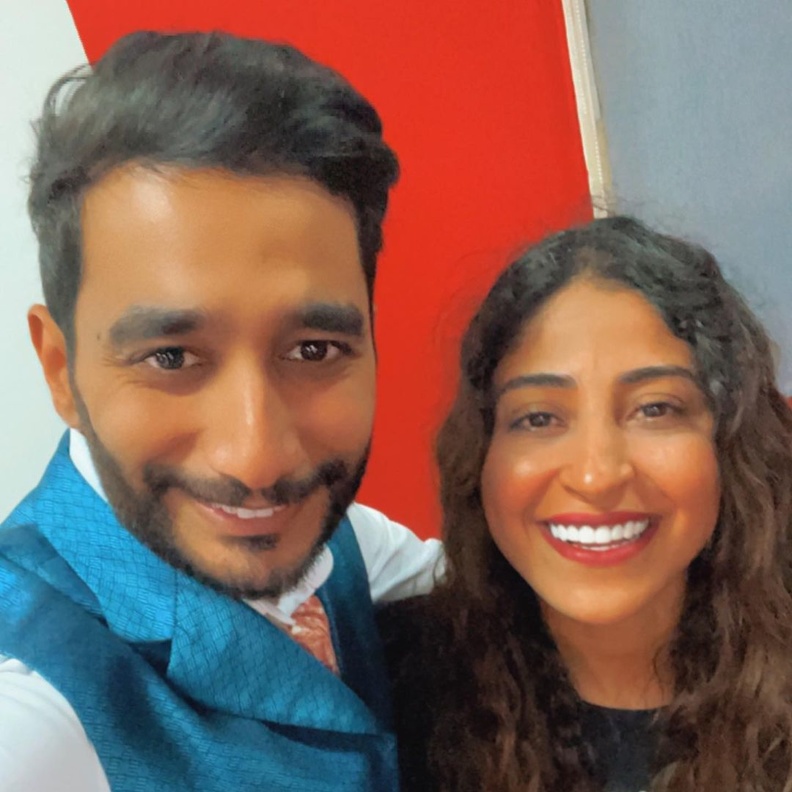 شجون الهاجري وأحمد العوضي