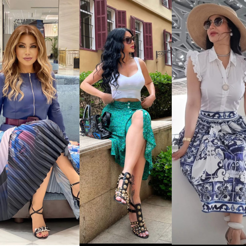 إطلالات تنانير صيفية