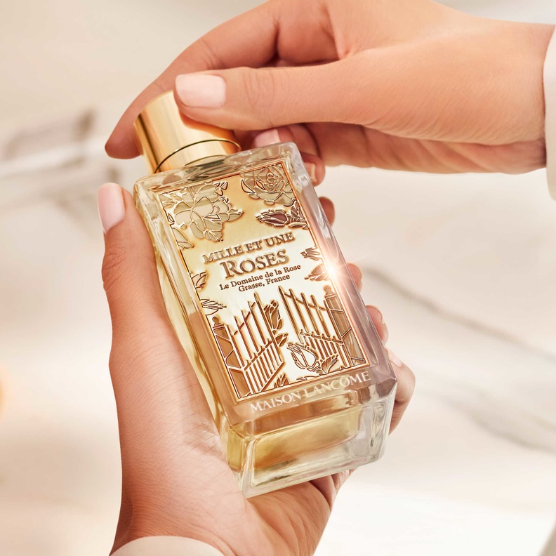  Mille et une Roses أول عطر طبيعي، من Lancôme  من حقول Domaine de la Rose 