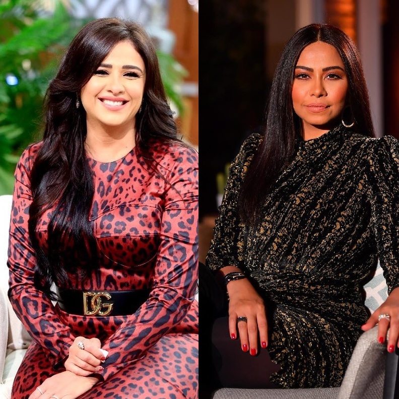 ياسمين عبد العزيز وشيرين عبد الوهاب 