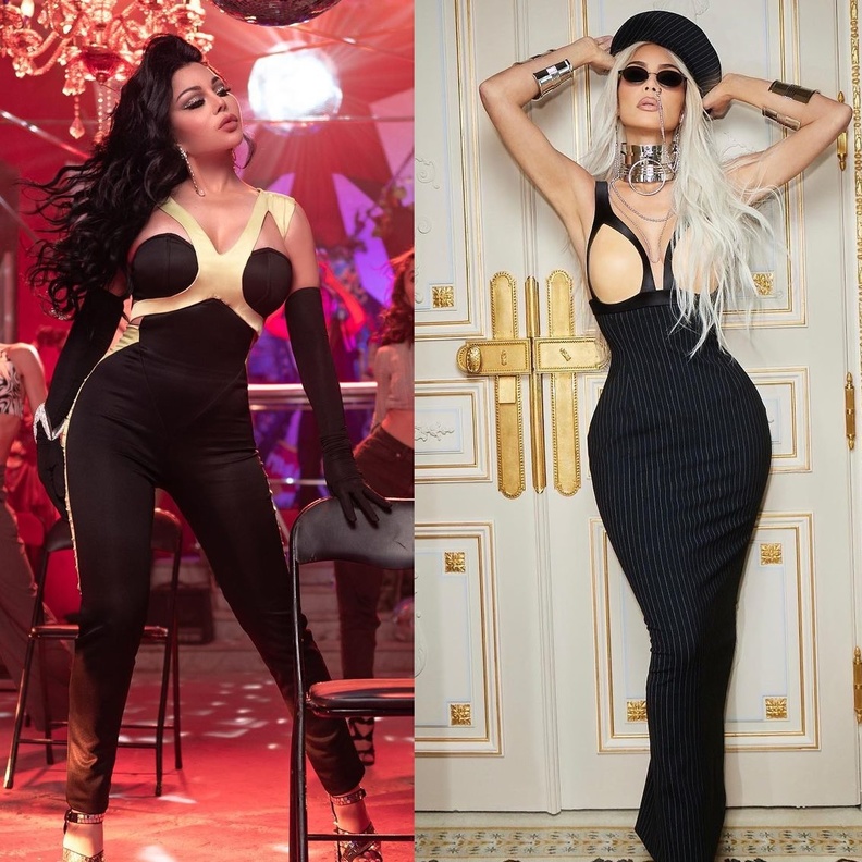 هيفاء وهبي وكيم كارداشيان 