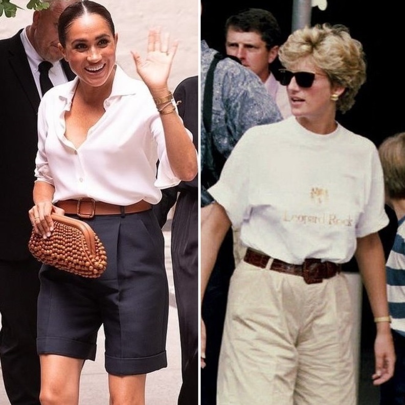 شورت البرمودا من الأميرة ديانا إلى ميغان ماركل