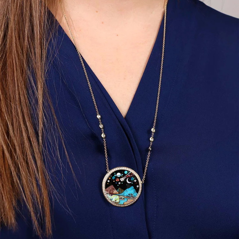 عقدGALAXY INLAY من JACQUIE AICHE