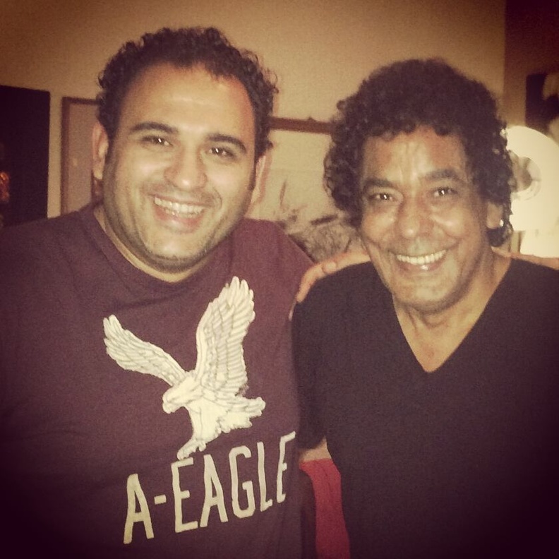 محمد منير وأكرم حسني