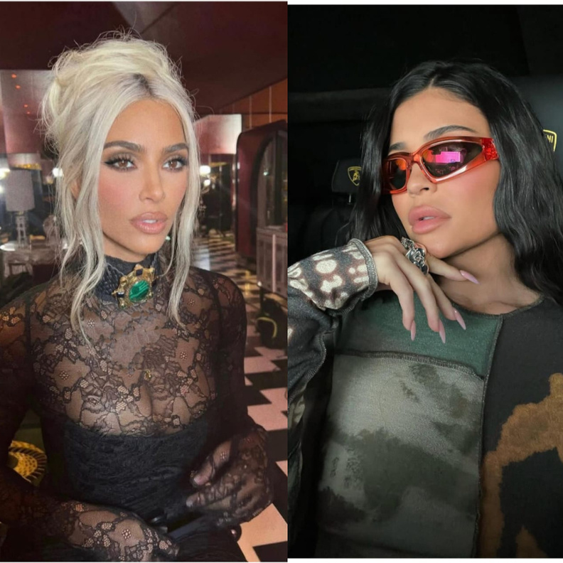 كايلي جينر وكيم كارداشيان