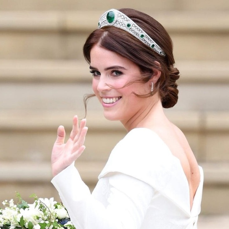 الأميرة يوجين تتألق بتاج  Greville Emerald Kokoshnik Tiara المرصع بالزمرد
