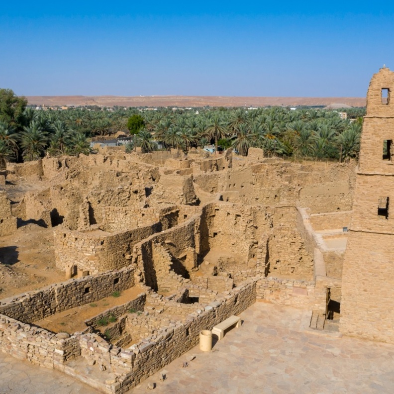 حي الدرع.. سحر التاريخ الأصيل والمعمار الخالد في الجوف - المصدر هيئة التراث 