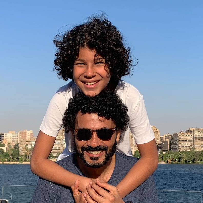 خالد النبوي وابنه زياد 