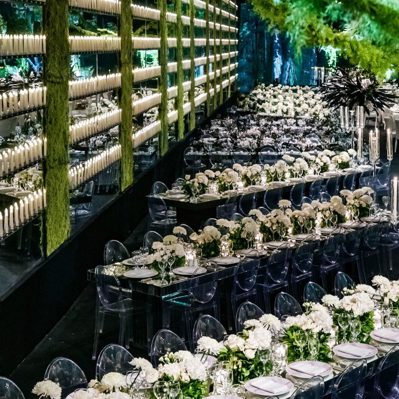 افكار ديكورات زفاف باللون الاخضر من تنفيذ My Event Design