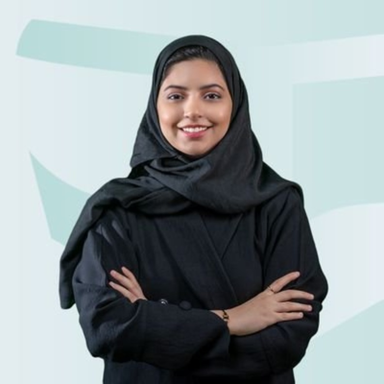 اللاعبة نجد فهد الصورة من حسابها على تويتر