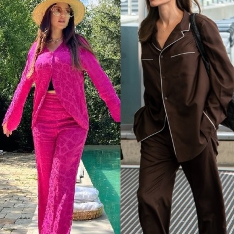 درة تخطف الأنظار ببيجاما وردية