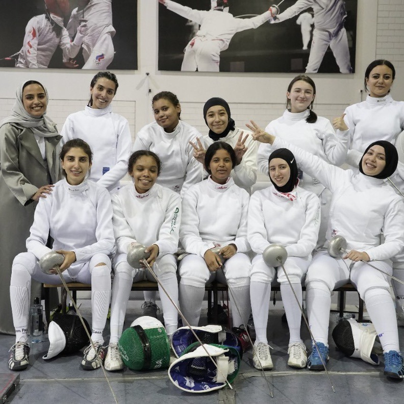 تتويج الفائزات في الجولة الذهبية لبطولة المملكة للمبارزة للسيدات